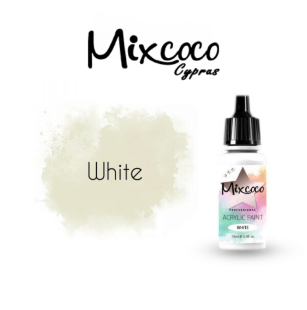 Ακρυλικό χρώμα αερογράφου White 15ml