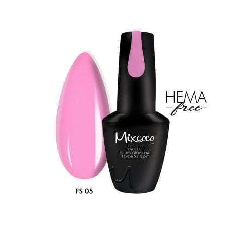 FS-05 Ημιμόνιμο Βερνίκι Mixcoco 15ml (Ροζ Έντονο)