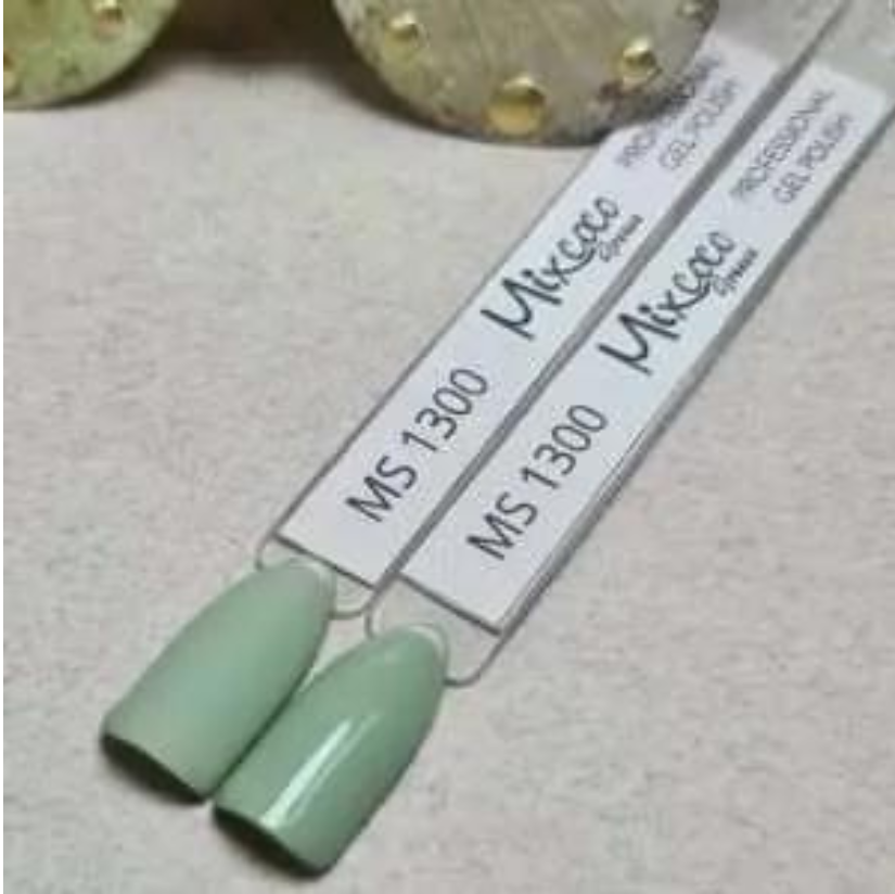 MS-1300 Ημιμόνιμο Βερνίκι Mixcoco 15ml (Ανοιχτό της Μέντας) - Image 2