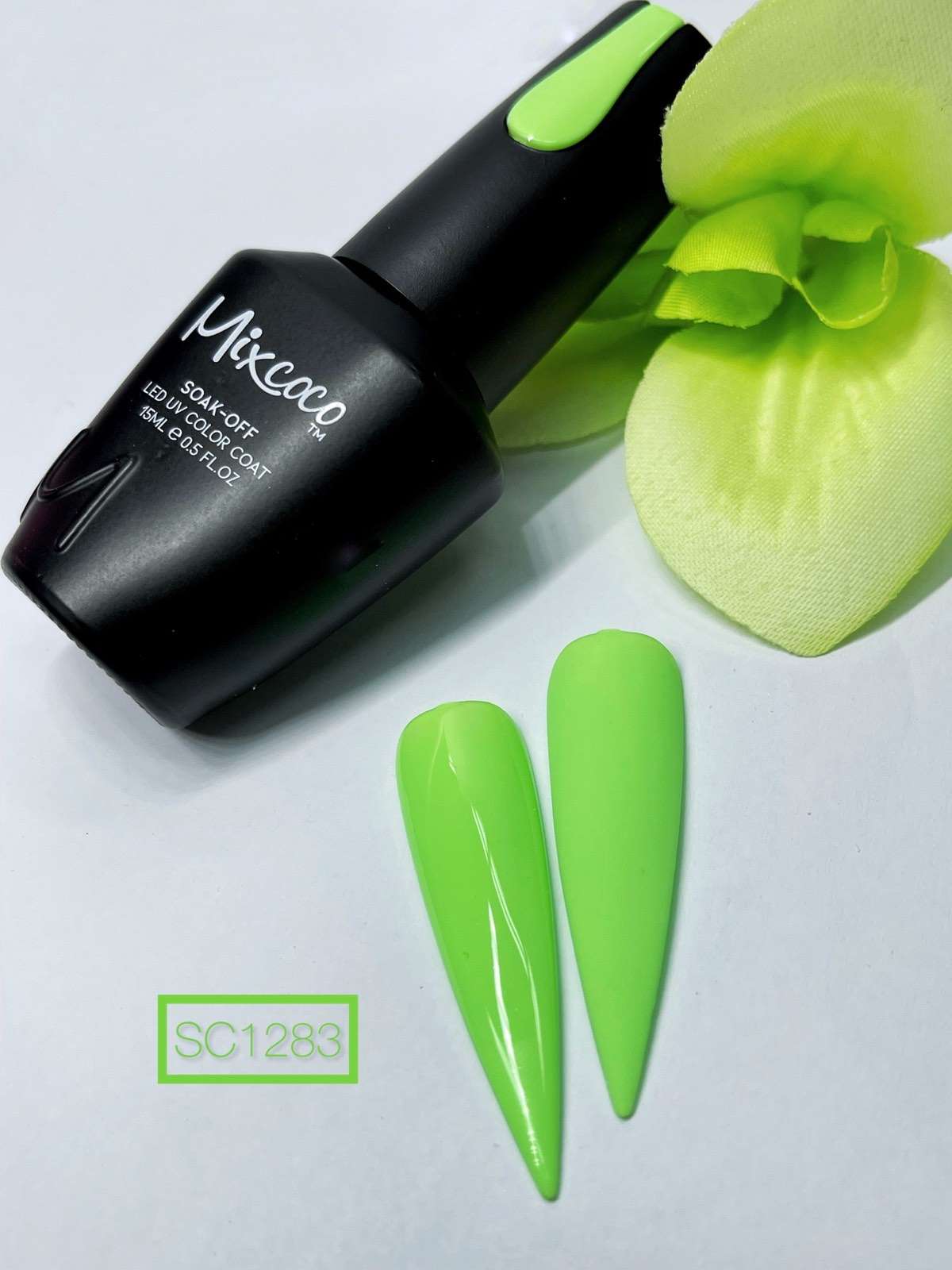 SC-1283 Ημιμόνιμο Βερνίκι Mixcoco 15ml (Fluo Φιστικί)