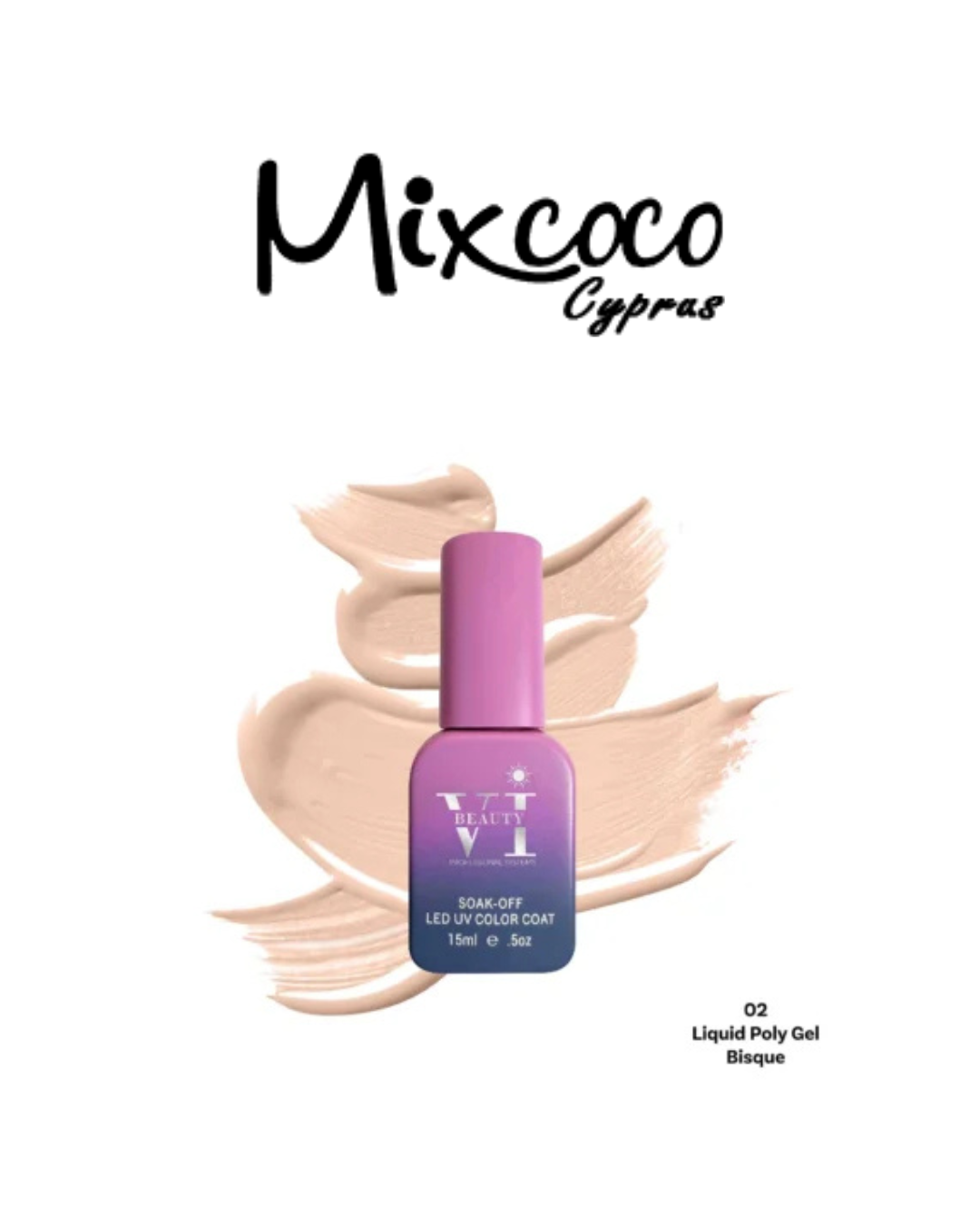 LIQUID POLY GEL 02 BISQUE 15ML