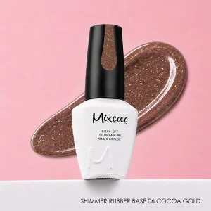 MIXCOCO SHIMMER RUBBER BASE 06 COCOA GOLD