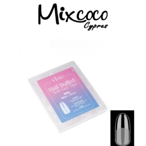 HALF BUFFED SOFT GEL TIPS OVAL