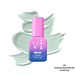 ENAMEL LIQUID POLY GEL 02 FOREST FOG 15ML
