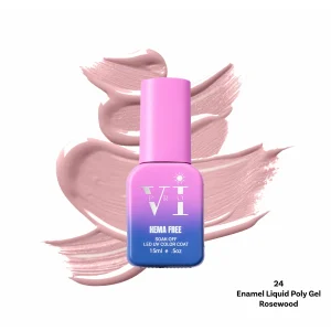 ENAMEL LIQUID POLY GEL 24 ROSEWOOD 15ML