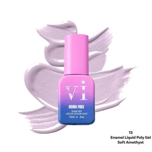 ENAMEL LIQUID POLY GEL 13 SOFT AMETHYST 15ML